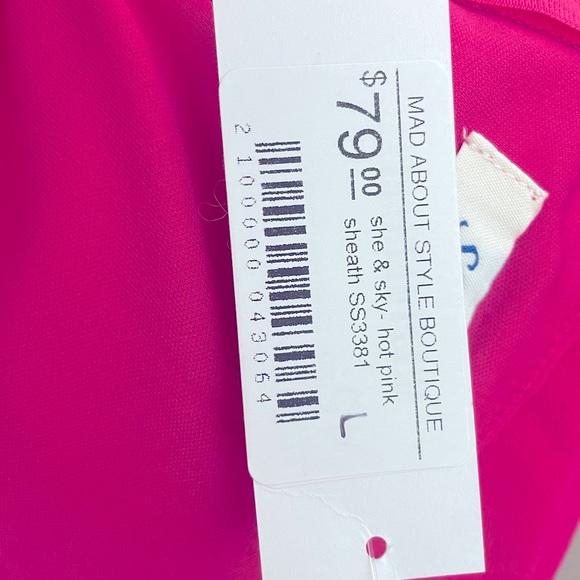 NWT Hot Pink Sheath Dress - Picture 3 of 4